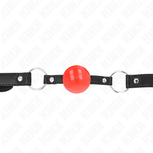 KINK - BÂILLON BOULE ROUGE EN TPE 4 CM 60 x 2 CM
