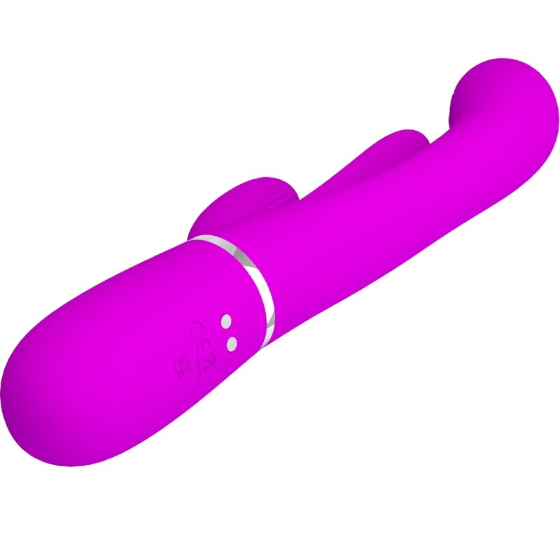 PRETTY LOVE - SHANIA TRIPLE RABBIT VIBRATOR MULTIFUNCTIONEEL ROZE