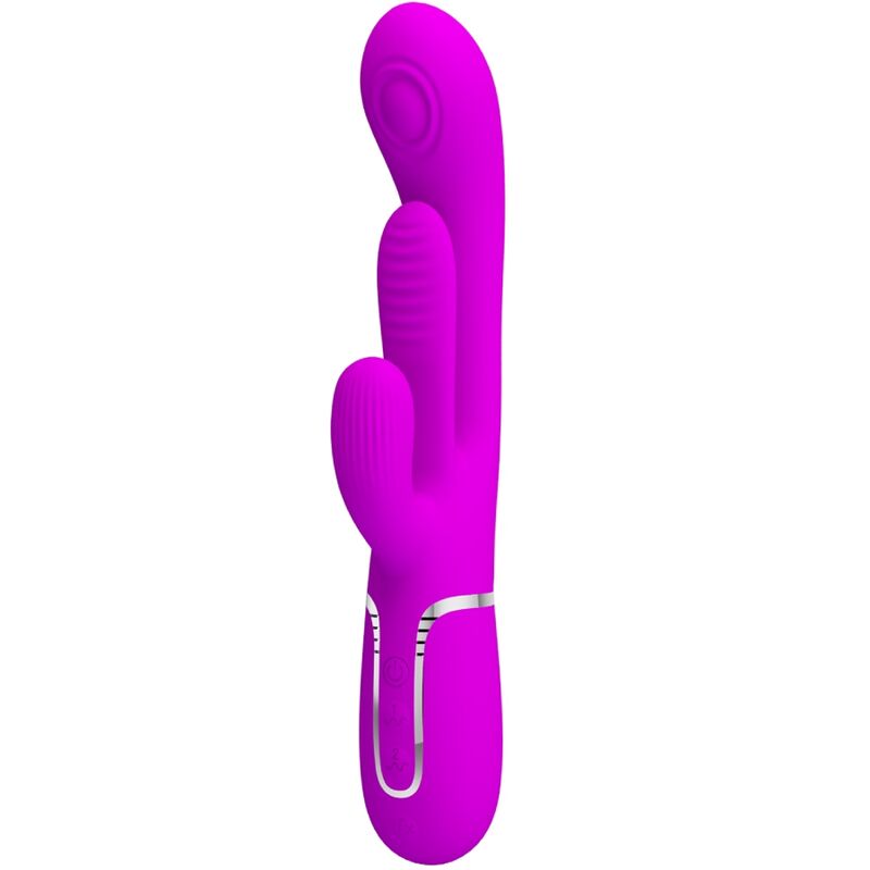 PRETTY LOVE - SHANIA TRIPLE RABBIT VIBRATOR MULTIFUNCTIONEEL ROZE