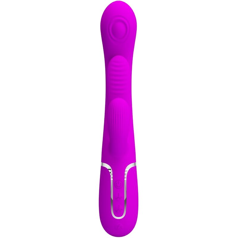 PRETTY LOVE - SHANIA TRIPLE RABBIT VIBRATOR MULTIFUNCTIONEEL ROZE