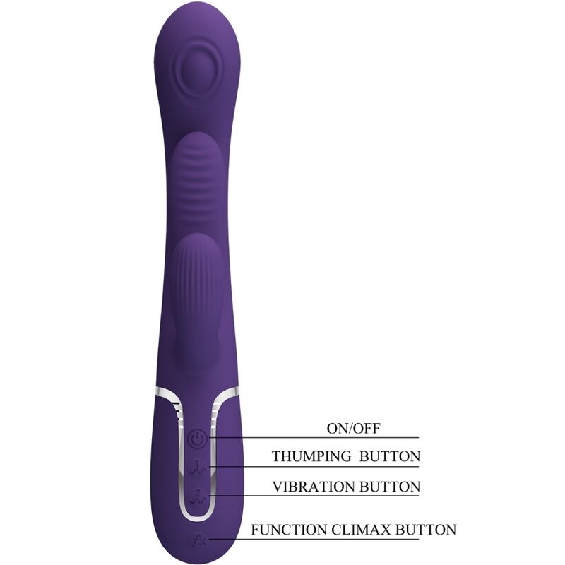 PRETTY LOVE - SHANIA TRIPLE RABBIT VIBRATOR MULTIFUNCTIONEEL PAARS