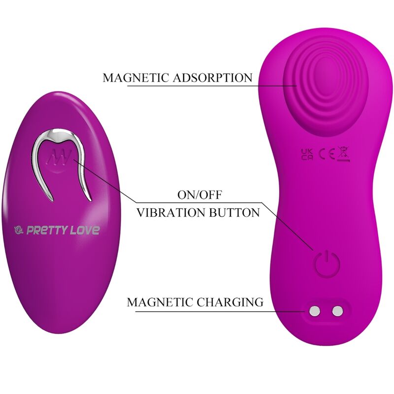 PRETTY LOVE - ROMARIO LAY-ON CLITORIS STIMULATOR AFSTANDSBEDIENING ROZE