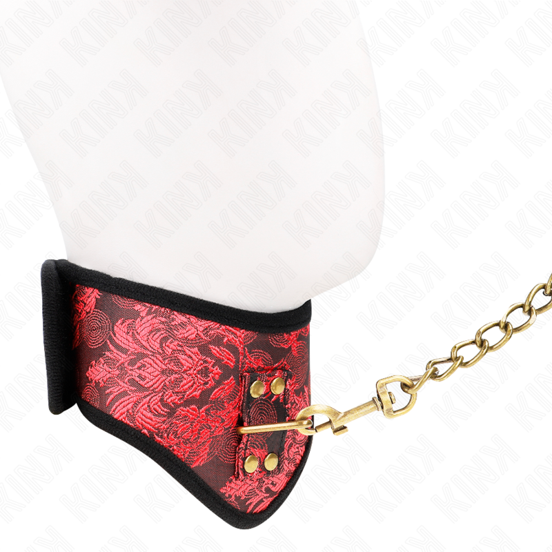 COLLANA KINK - MODELLO SCANDALO CON CINTURINO IN PIZZO 75 CM 44 X 10 CM