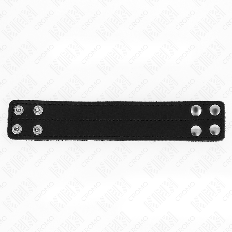 KINK - LEDEREN PENISRING MET DRUKSLUITING 18,5 X 3,3 CM