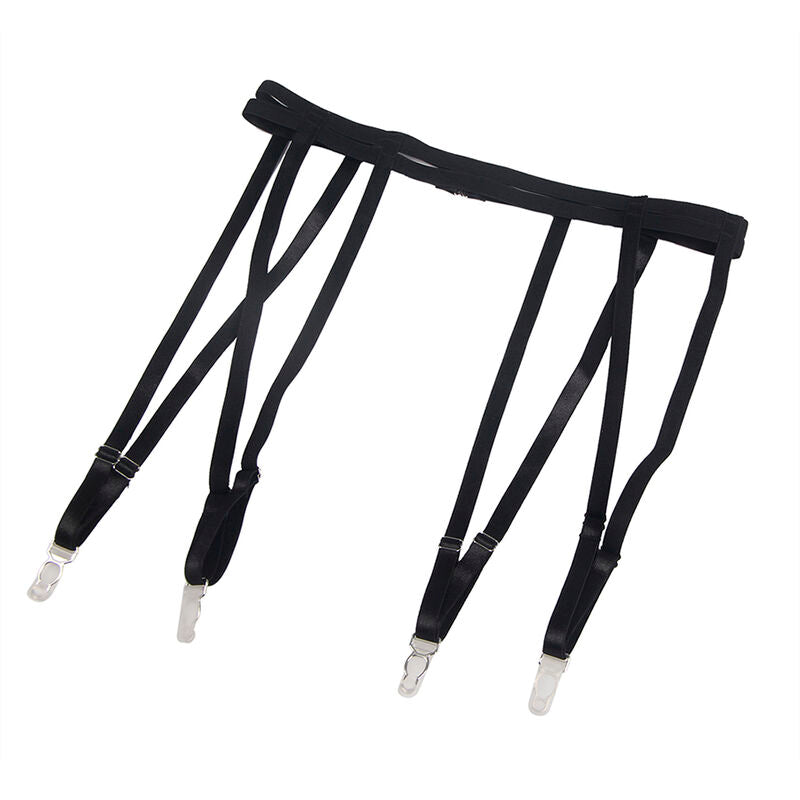 SUBBLIME - 954147 Боди с подвязками, черный, размер S/M