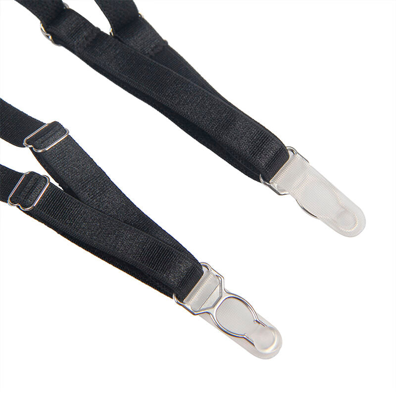 SUBBLIME - 954147 Боди с подвязками, черный, размер S/M