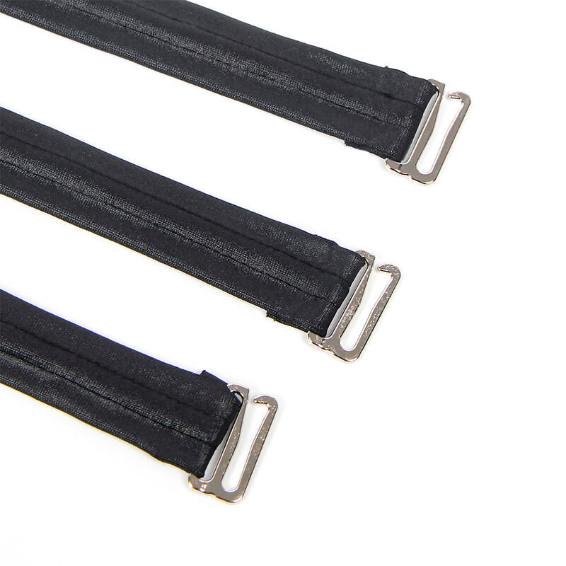 SUBBLIME - 954413 Кожаный боди для бондажа, черный, размер L/XL