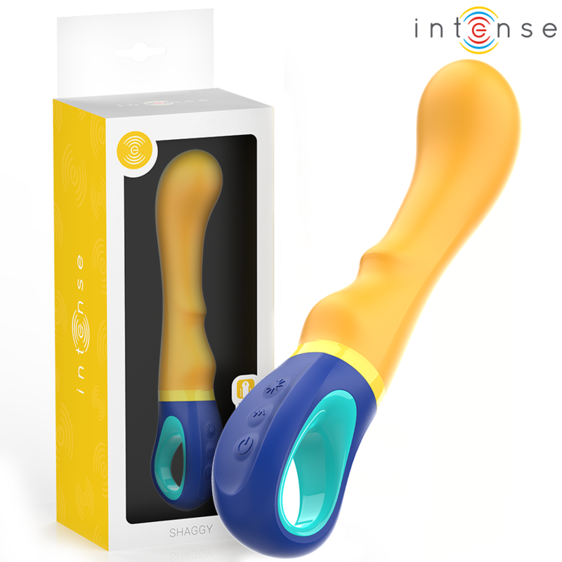 VIBRATEUR POINT G INTENSE - JAUNE À POIL