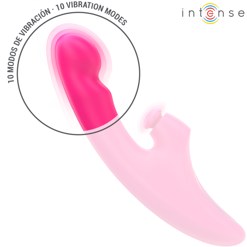 INTENSE - EMI VIBRATOR 13,5 CM MULTIFUNCTIONEEL 3 IN 1 10 VIBRATIES ROZE