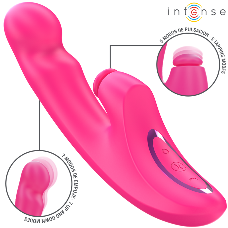 INTENSE - EMI VIBRATOR 13,5 CM MULTIFUNCTIONEEL 3 IN 1 10 VIBRATIES ROZE