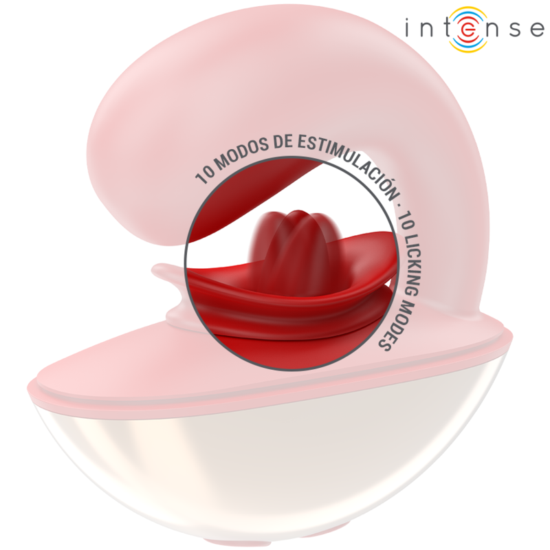INTENSE - VIBRATEUR ET STIMULATEUR MARIAH EN FORME DE U 10 VIBRATIONS ROUGE