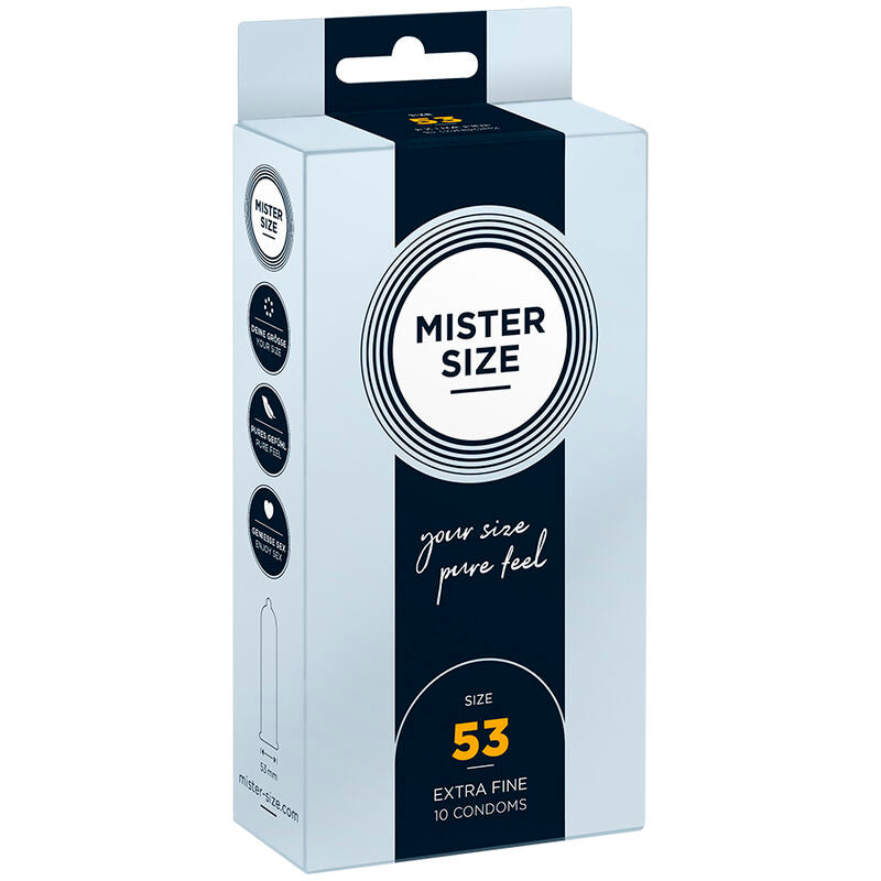 MISTER SIZE - PRÉSERVATIFS TAILLE M 53 MM (10 UNITÉS)