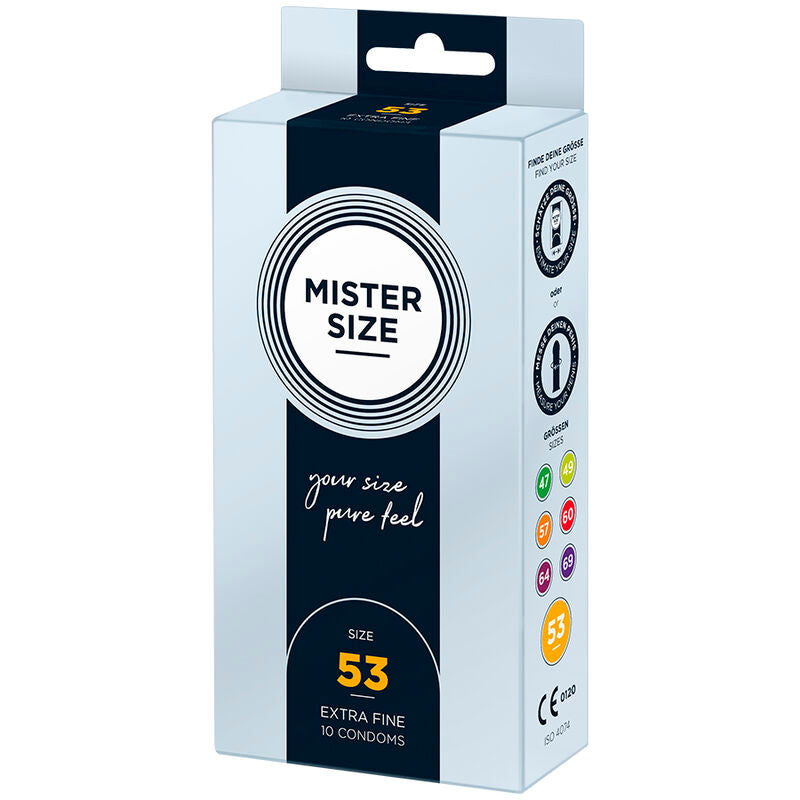 MISTER SIZE - PRÉSERVATIFS TAILLE M 53 MM (10 UNITÉS)