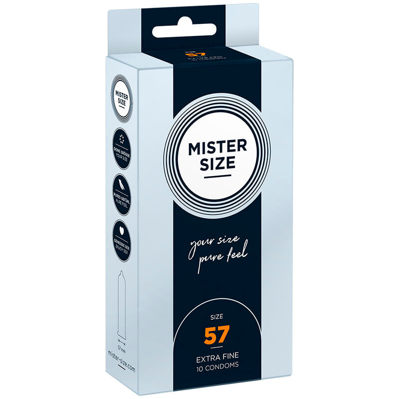 MISTER SIZE - PRÉSERVATIFS TAILLE L 57 MM (10 UNITÉS)