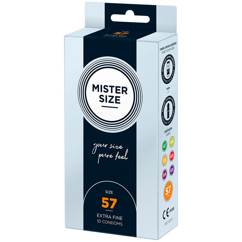 MISTER SIZE - PRÉSERVATIFS TAILLE L 57 MM (10 UNITÉS)