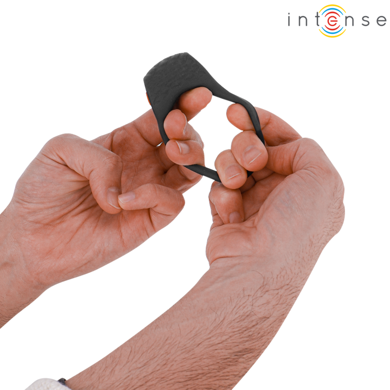 INTENSE - KLOVER VIBRATOR PENISRING 10 VIBRATIES ZWART