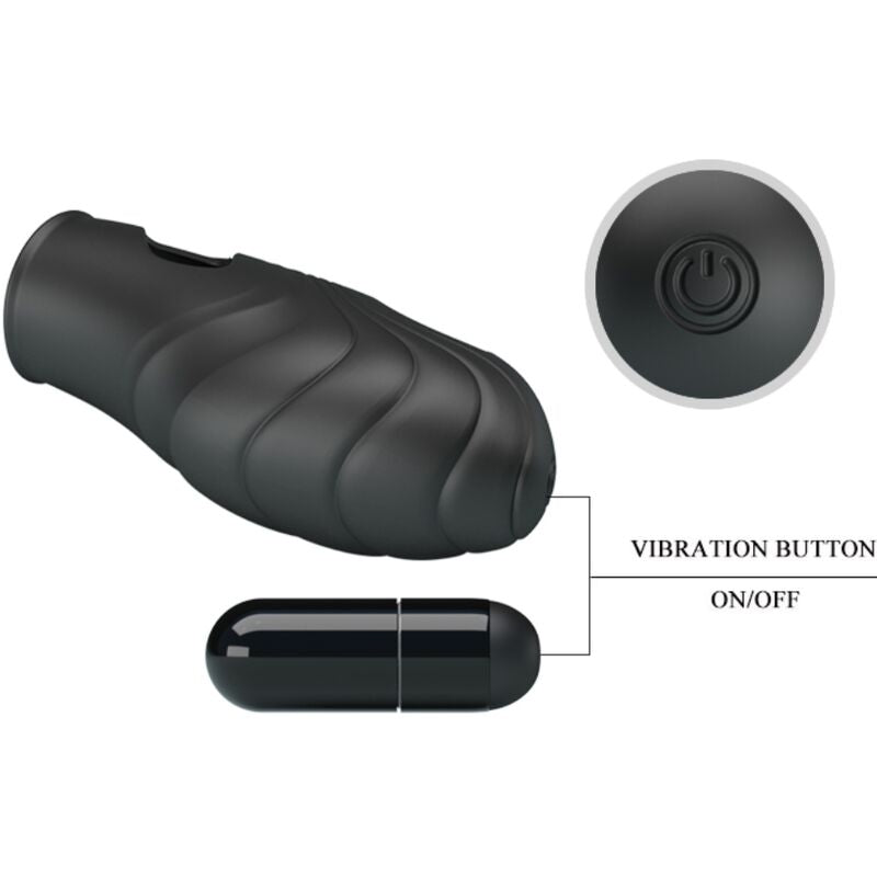 PRETTY LOVE - LICH SILICONE VINGERVIBRATOR ZWART