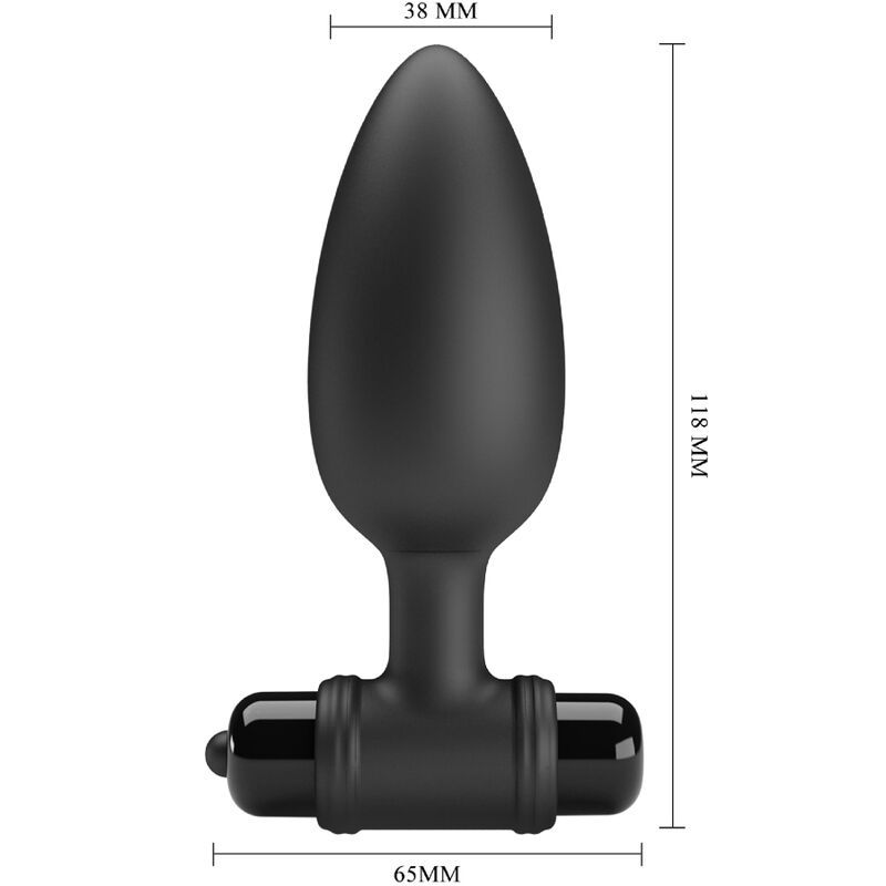 PRETTY LOVE - PLUG ANAL VIBRANT 2 VIBRATIONS NOIR