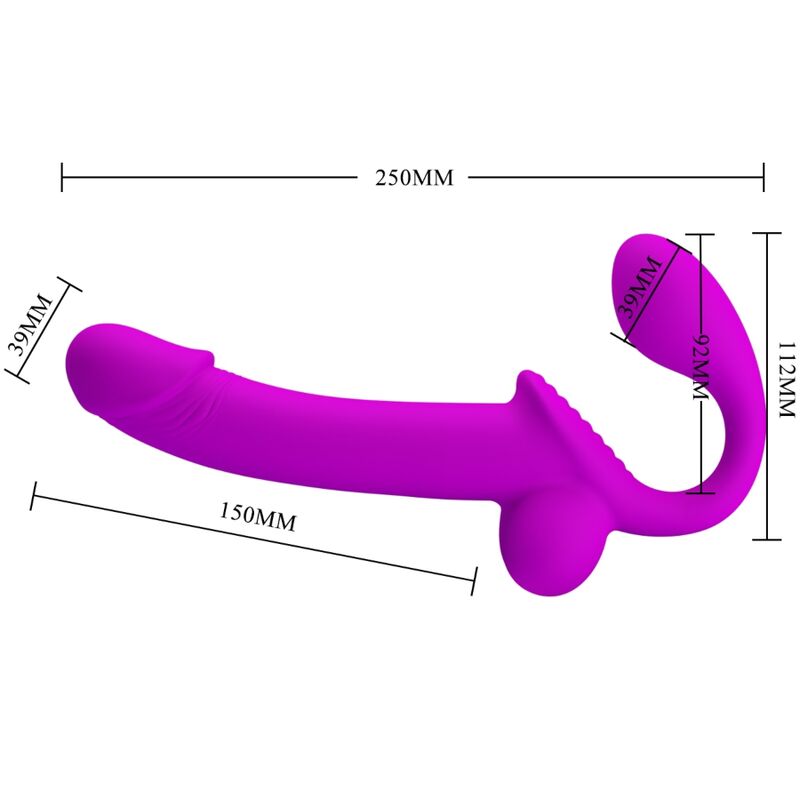 PRETTY LOVE - KELPIE DOPPIO STIMOLATORE STRAP-ON VIOLA