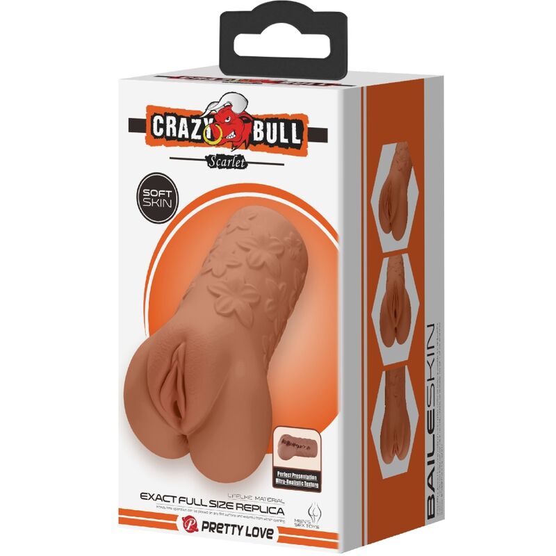 CRAZY BULL - DESIGN VAGIN ET ANUS ÉCARLATE AVEC FLEURS ET CULTURE