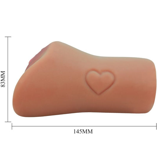 CRAZY BULL - DESIGN VAGIN ET ANUS ÉCARLATE AVEC UN CŒUR EN LÉGENDE