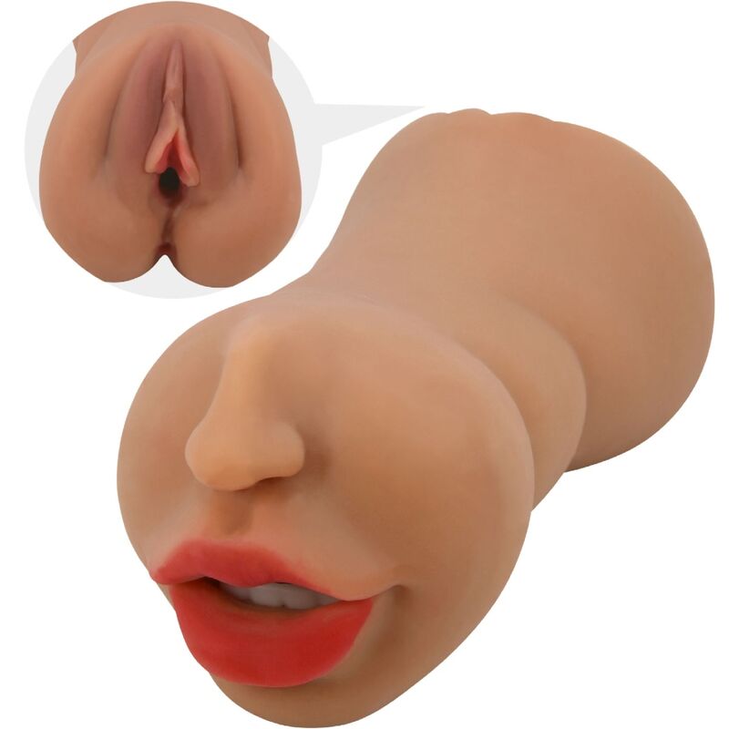 CRAZY BULL - ZOEY DOUBLE MASTURBATEUR BOUCHE &amp; VAGIN CHAIR