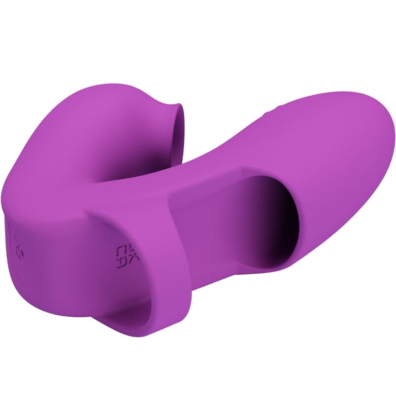 JOLI AMOUR - VIBRATEUR À DOIGTS ATHENA AVEC STIMULATEUR CLITORISIEN VIOLET