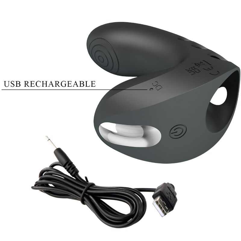 PRETTY LOVE - VIBRATEUR À DOIGT CAMELIA 7 VIBRATIONS NOIR