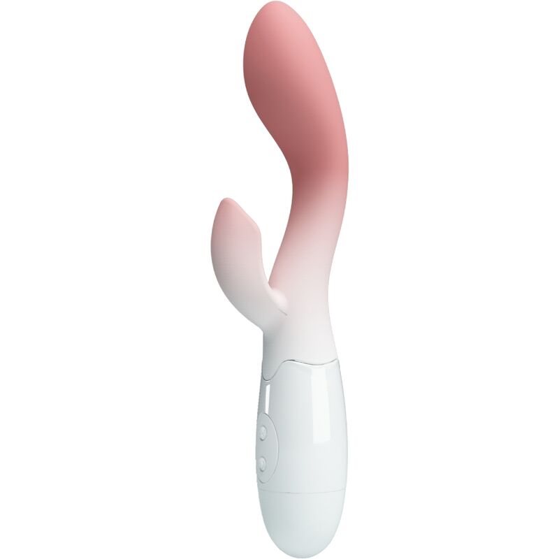PRETTY LOVE - VIBRATEUR POINT G + STIMULATEUR CLITORIS 30 VIBRATIONS ROSE
