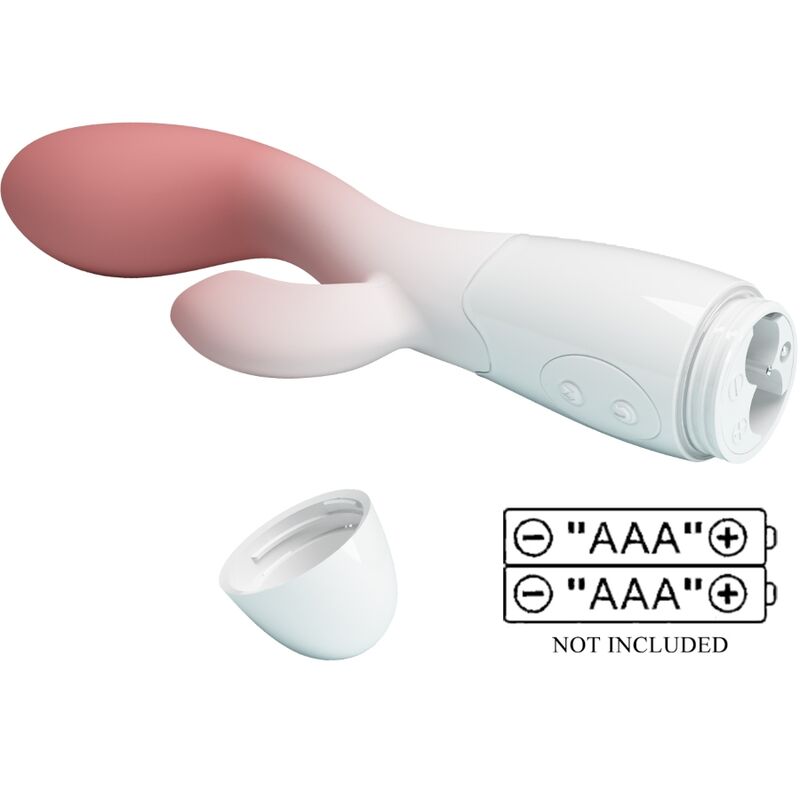 PRETTY LOVE - VIBRATEUR POINT G + STIMULATEUR CLITORIS 30 VIBRATIONS ROSE