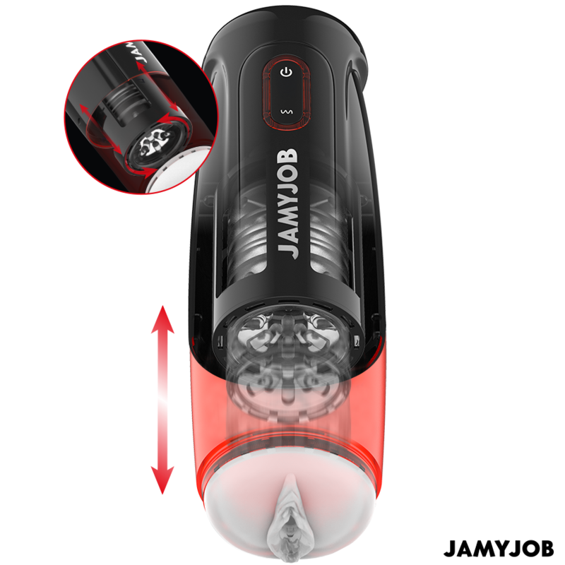 JAMYJOB - STORM MASTURBATEUR VAGINAL AUTOMATIQUE 10 MODES DE ROTATION ET DE POUSSÉE