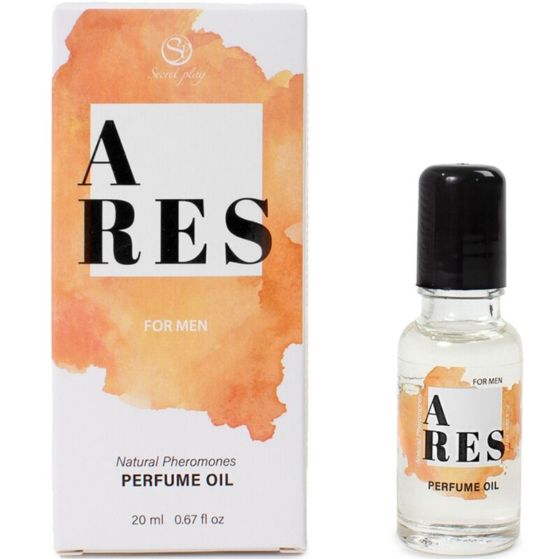 SECRETPLAY - ARES PARFUM NATUREL À PHÉROMONES EN HUILE POUR HOMME 20 ML