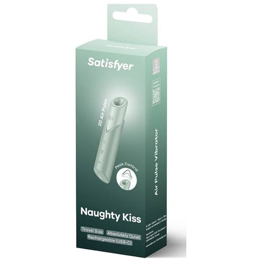 SATISFYER - NAUGHTY KISS WAVE Стимулятор клитора, цвет аквамарин