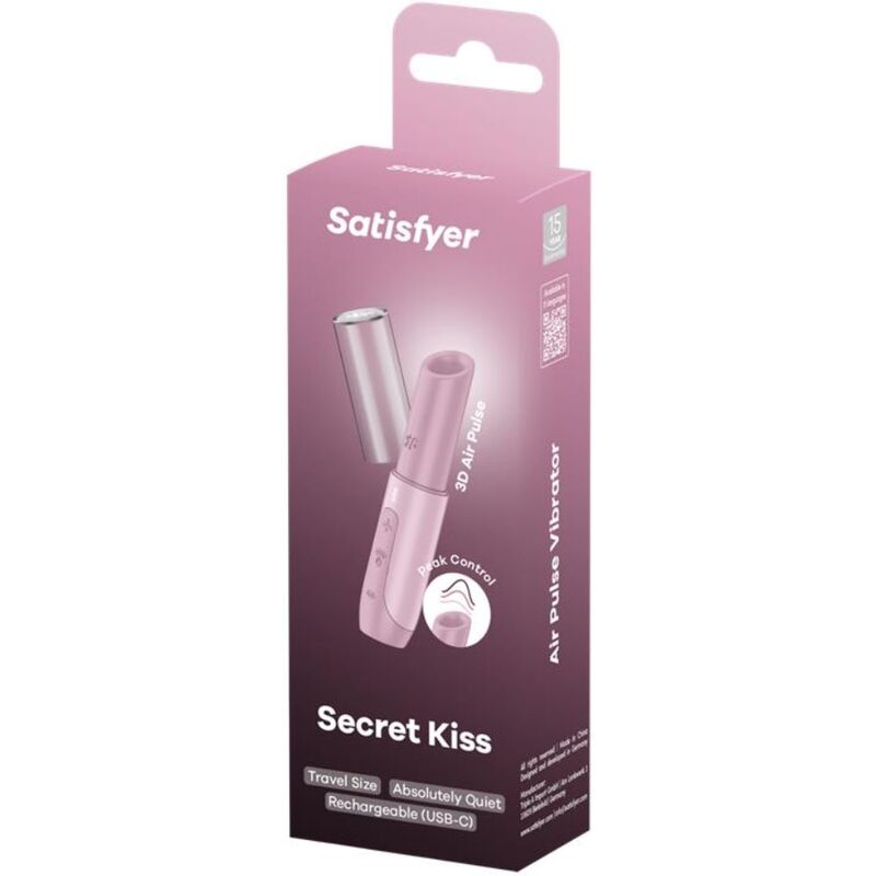 SATISFYER - SECRET KISS WAVE Стимулятор клитора, розовый