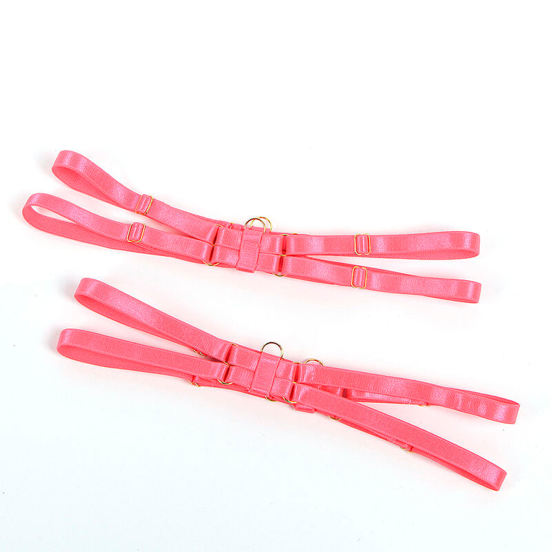 SUBBLIME - 955304 Комплект бюстгальтера с ожерельем и декоративными элементами для ног, флуоресцентный розовый, размер L/XL