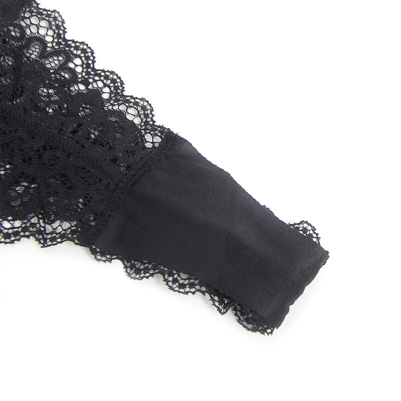 SUBBLIME - 955465 Черный кожаный боди на молнии, размер L/XL