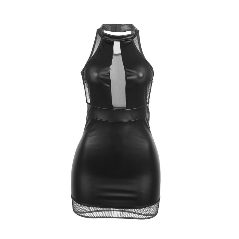 SUBBLIME - 955489 ROBE DOS À DOS TRANSPARENT NOIRE L/XL