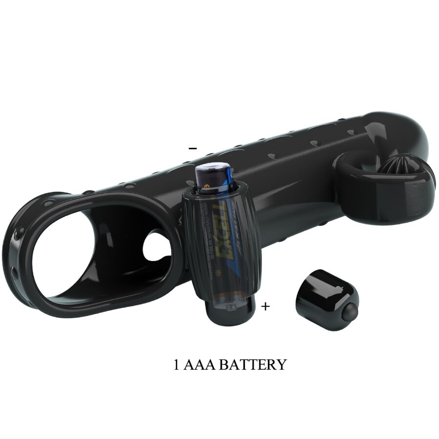 ROMANTIEK - TRILLENDE PENIS SLEEVE ZWART