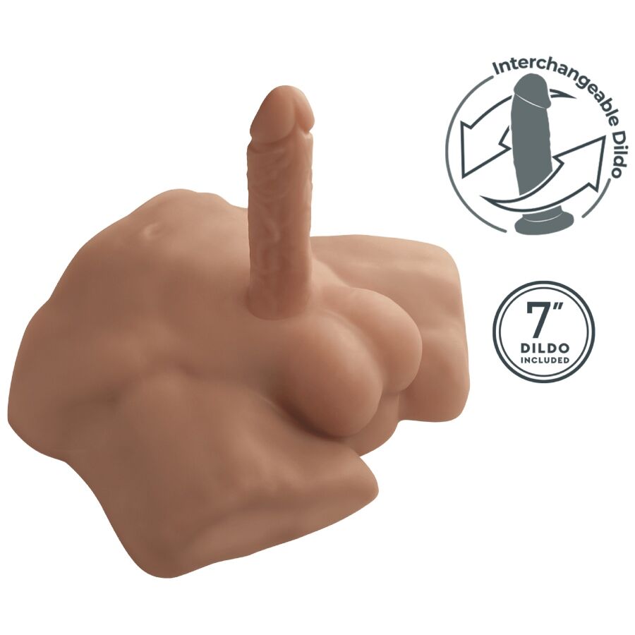 SILEXD - APOLLO S TORSE RÉALISTE DEMI-HOMME CARAMEL