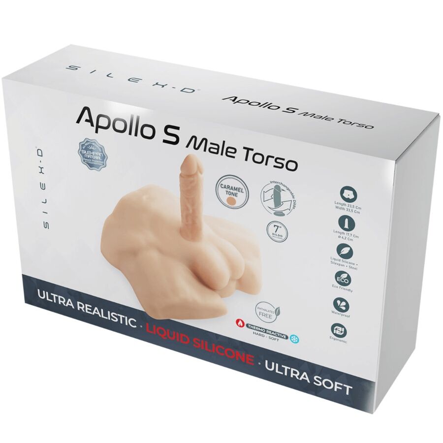 SILEXD - APOLLO S TORSE RÉALISTE DEMI-HOMME CARAMEL