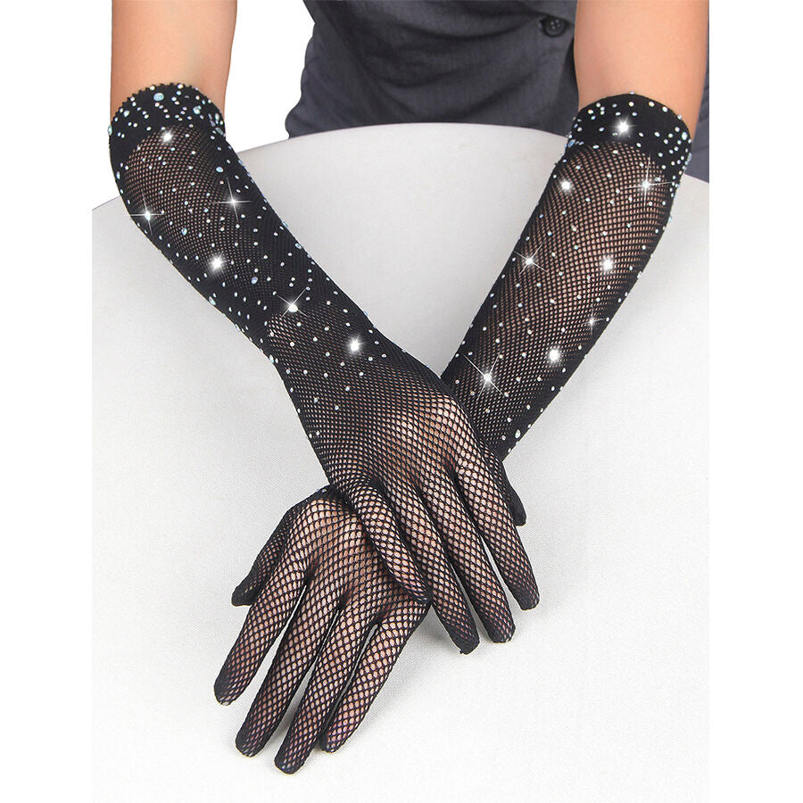 SUBBLIME - 957469SHINE GANTS TRANSPARENTS NOIRS S/M