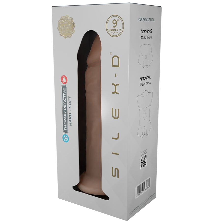 SILEXD - MODÈLE DE PÉNIS RÉALISTE 9 EN SILICONE LIQUIDE 22,8 CM