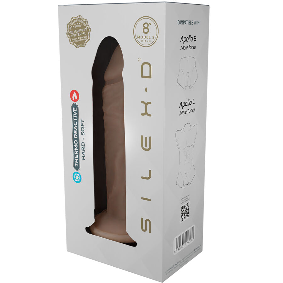 SILEXD - Modèle de pénis réaliste 8 en silicone liquide 20,6 cm