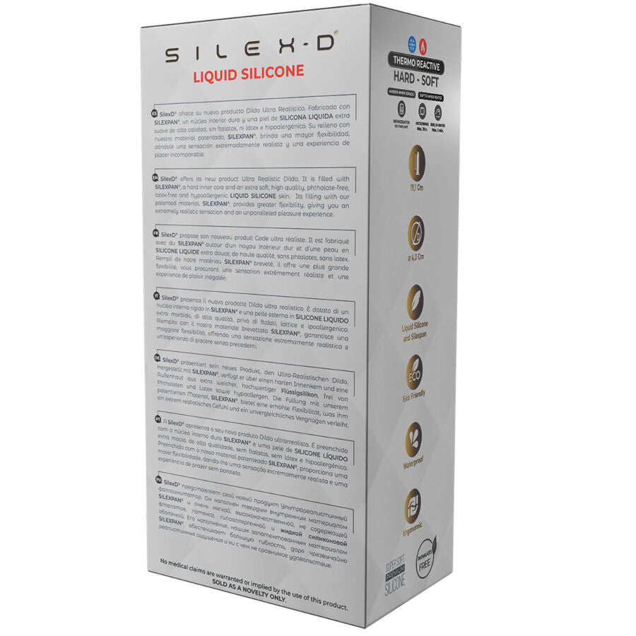 SILEXD - Modèle de pénis réaliste 8 en silicone liquide 20,6 cm