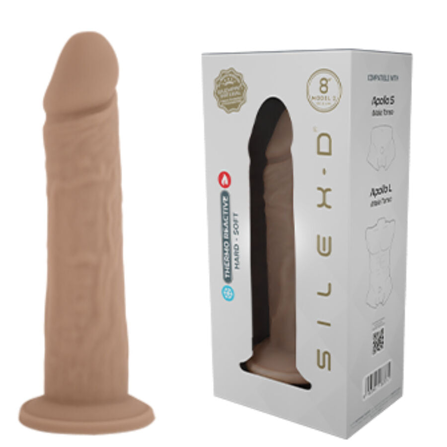 SILEXD - Modèle de pénis réaliste 8 en silicone liquide 20,6 cm