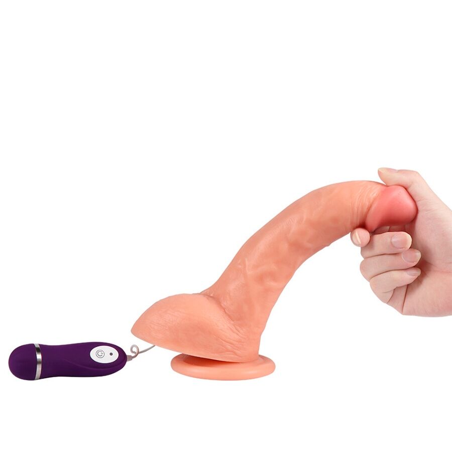 SHEQU - BEAST VIBRERENDE DILDO MET AFSTANDSBEDIENING 24,5 CM