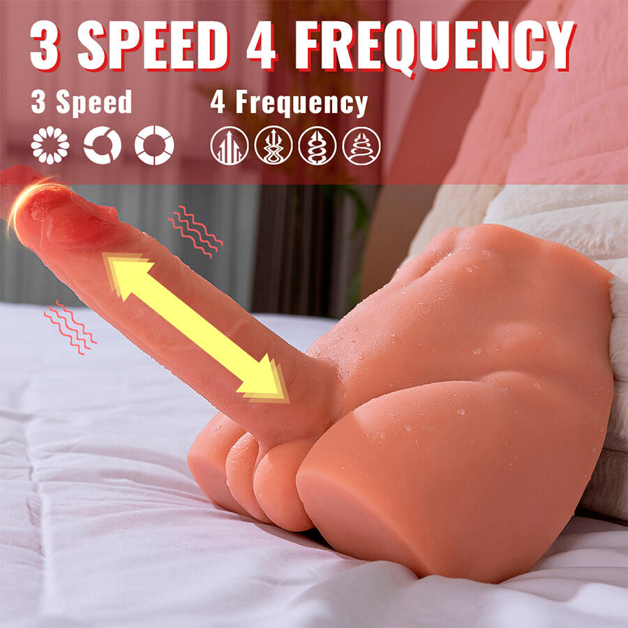 XISE - PEEL DILDO ASS REALISTIC DILDO MASTURBATOR FRONT POSITION WITH THRUSTING 17.5 CM