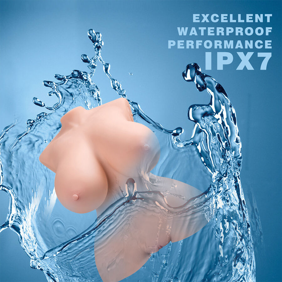 XISE - Petit torse réaliste à poussées vigoureuses avec vibration féminine 40 cm