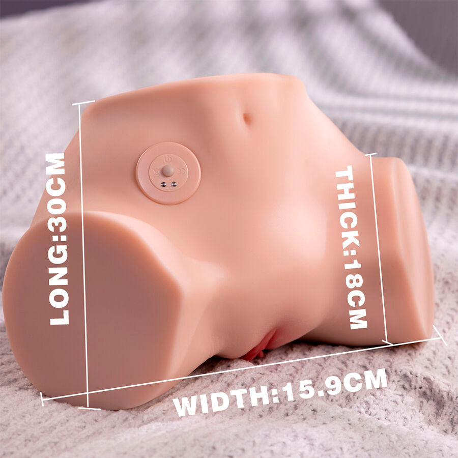 XISE - FENNIE SHAKING REALISTIC MULTIPOSITION VAGINA AND ANUS MASTURBATOR WITH VIBRATION