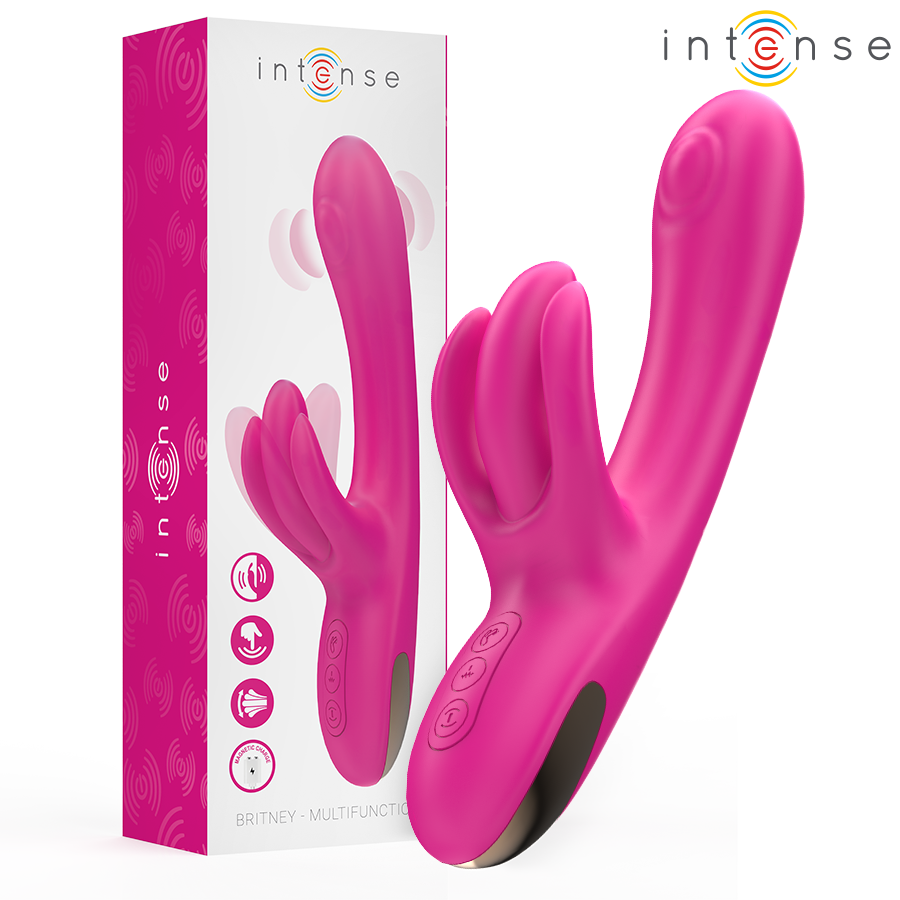INTENSE - BRITNEY MULTIFUNCTIONELE KONIJN VIBRATOR 23 CM ROZE